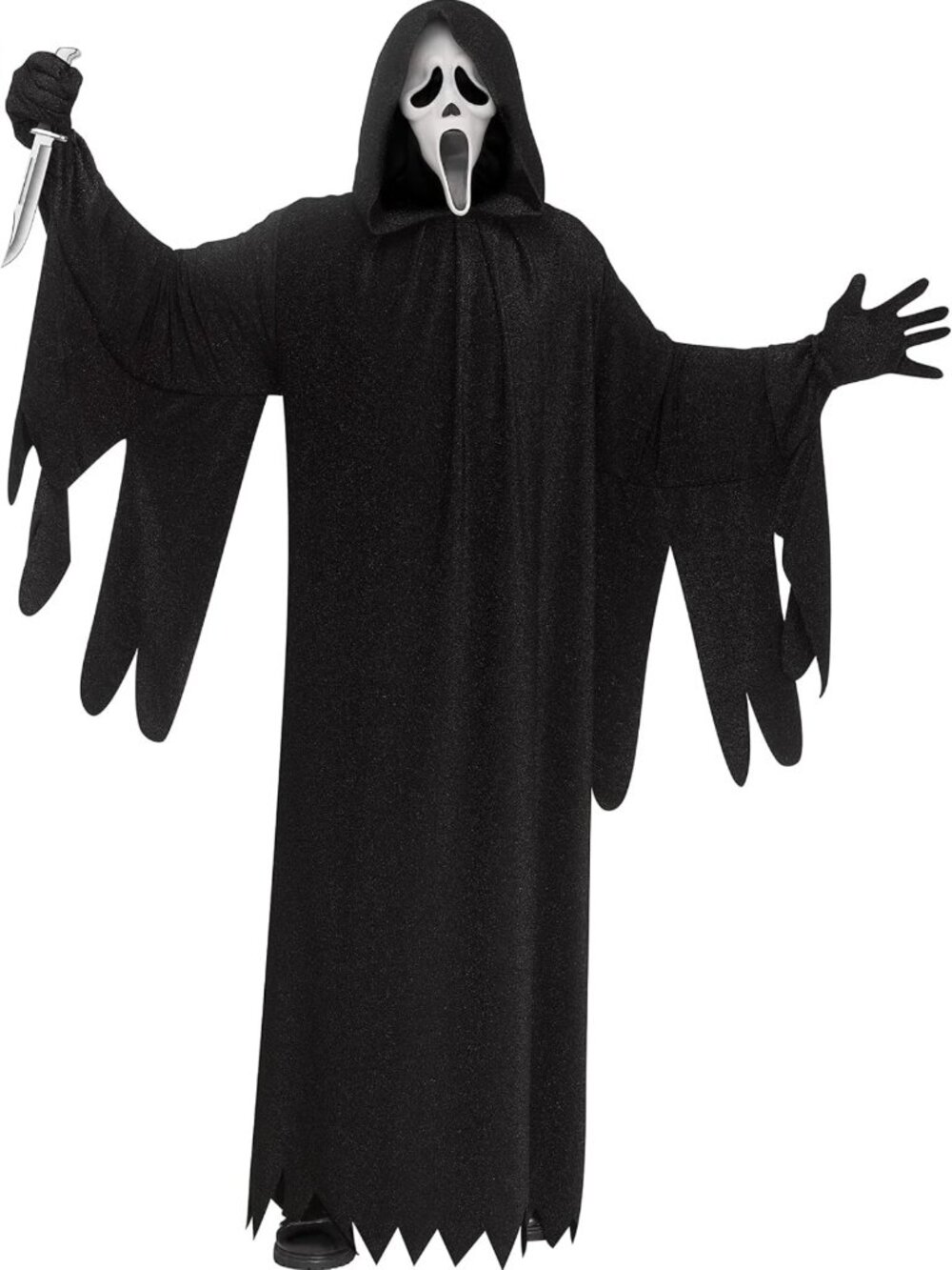 25th Anniversary Ghost Face Adult Costume - Fun Movie Edition, One Size Fits